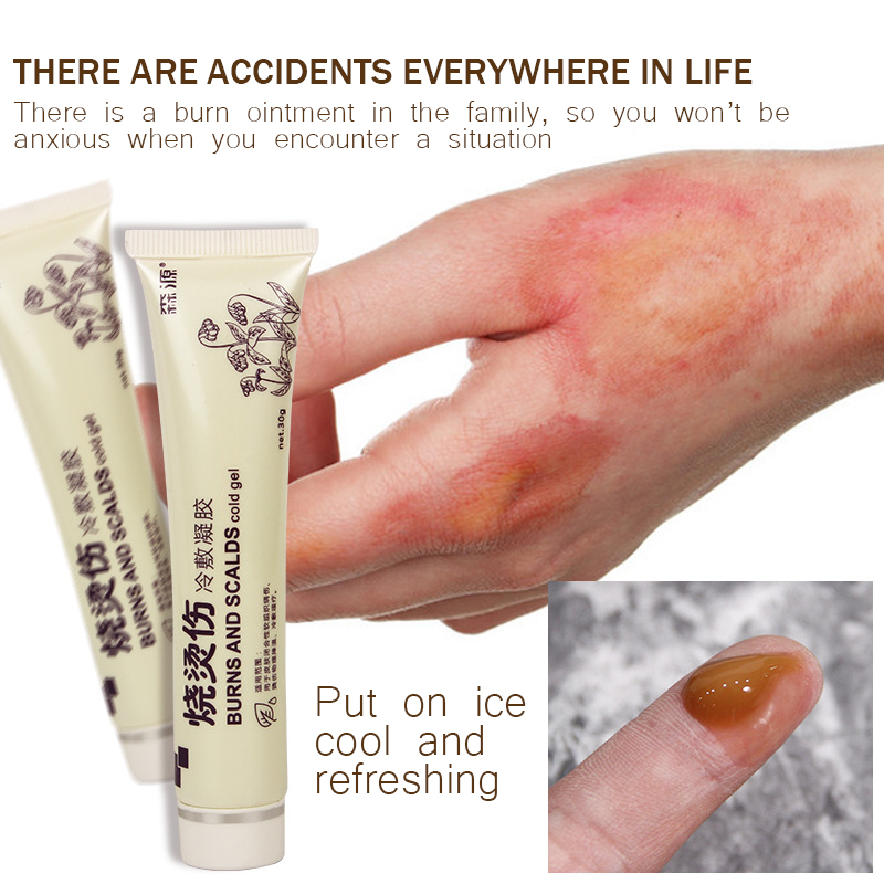 {100 effective}Burn Treatment Ointment Analgesic Cream Burning Pain Relief Wound Healing