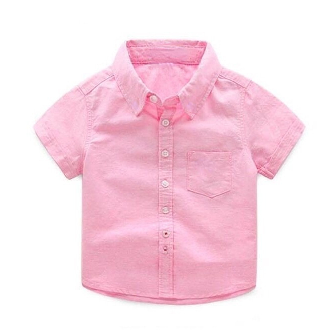 Soffny Boys Formal Shirt Short Sleeve Casual Regular Baby Boy Shirts