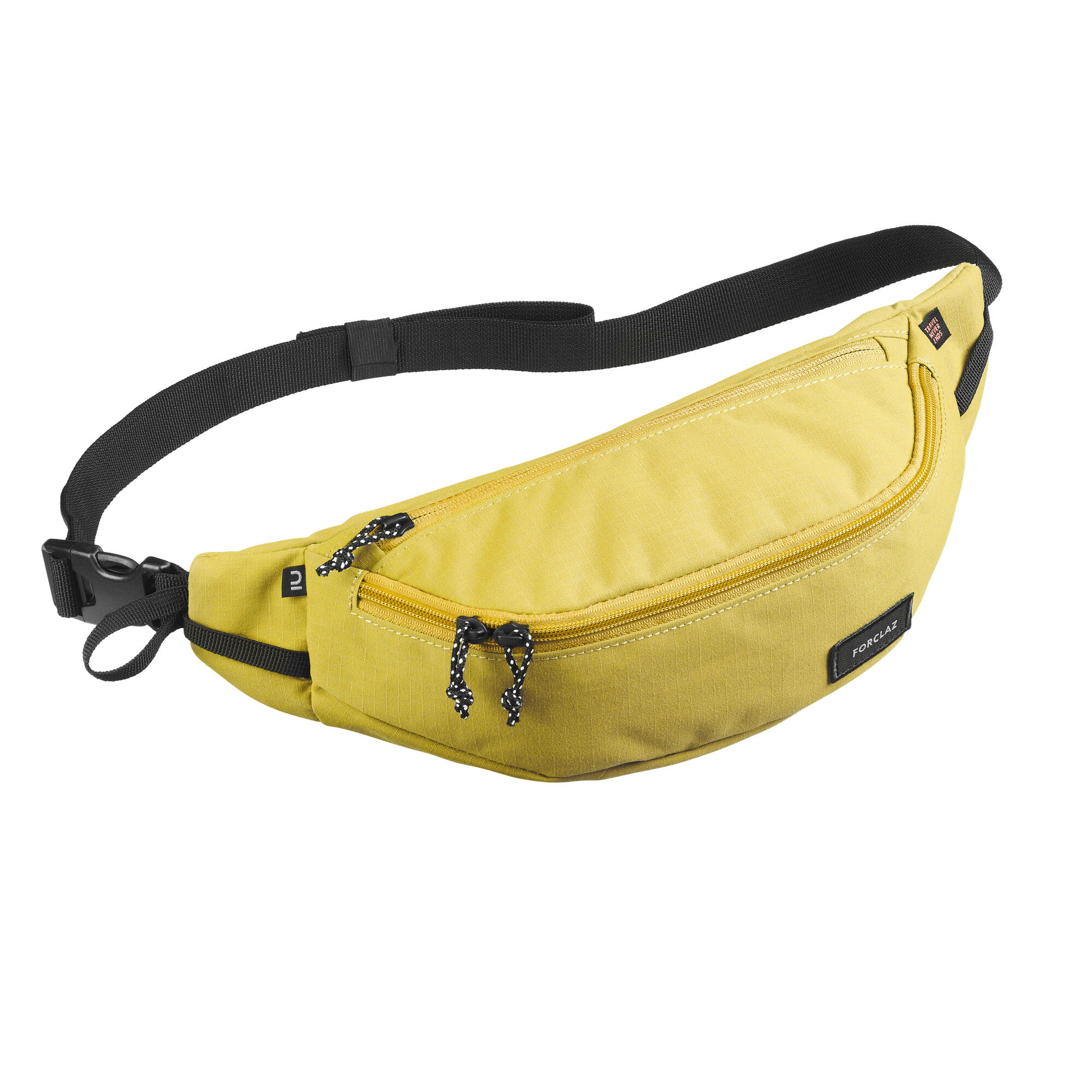 Travel 100 2 L Fanny Pack - Black, Black - Forclaz - Decathlon