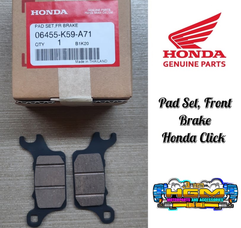 FRONT BRAKE PAD SET GENUINE HONDA CLICK 125i/150i V2 125i V3 CLICK