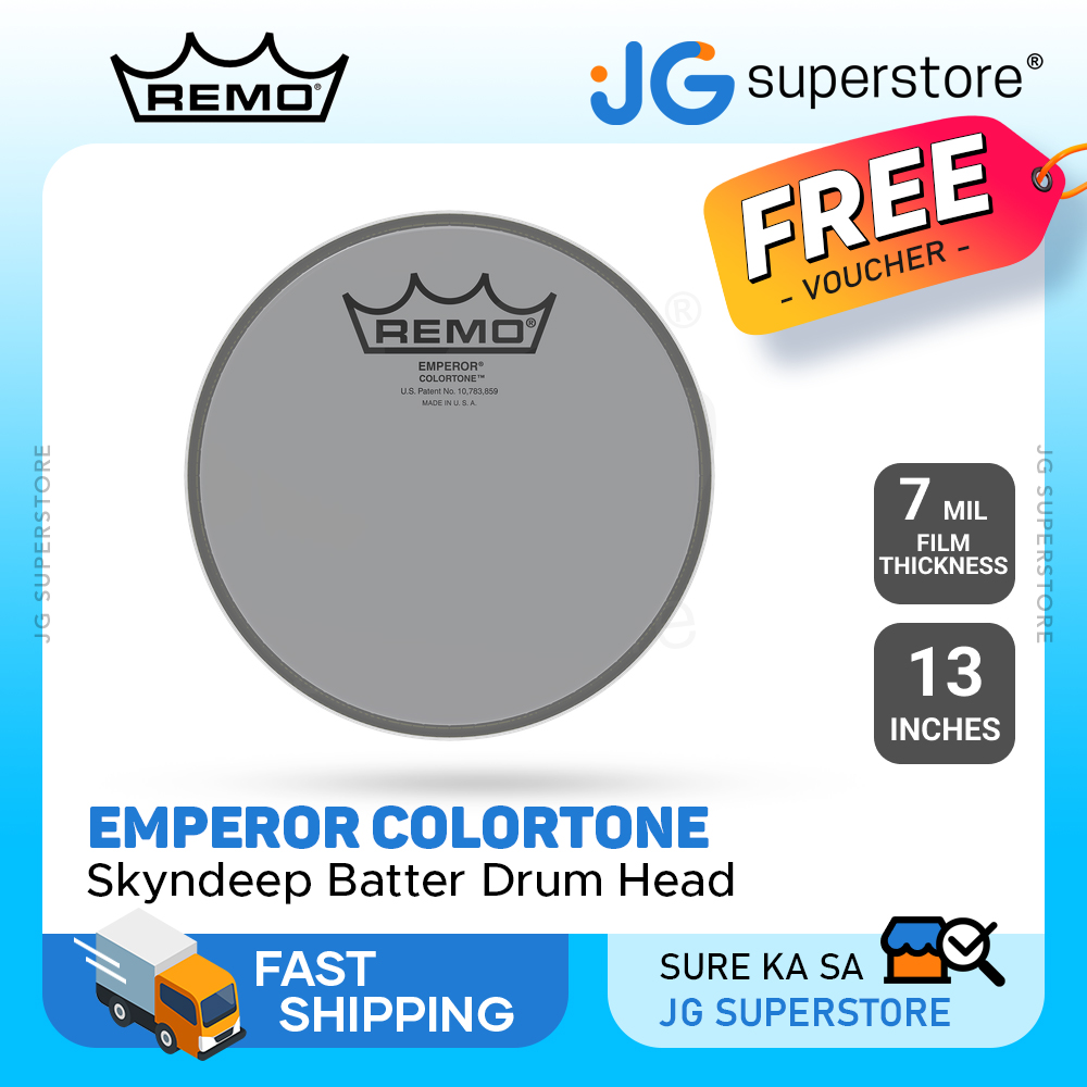 Remo Emperor 13" Colortone Smoke Drum Head with Skyndeep Imaging