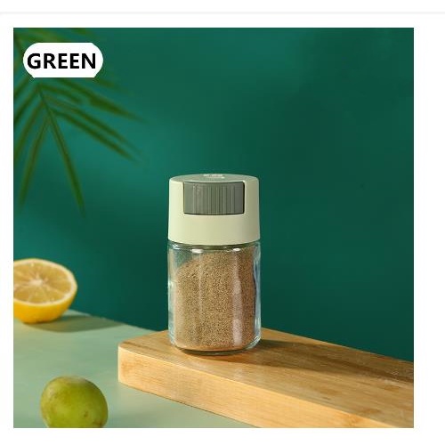 Adjustable Condiments Container Seasoning Bottle Salt Shaker Glass Jar