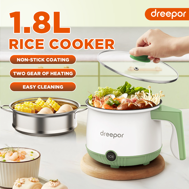 Deepor Rice Cooker Dreepor Mini Rice Cooker Multi-function Cooker Non-Stick Inner Pot With ...