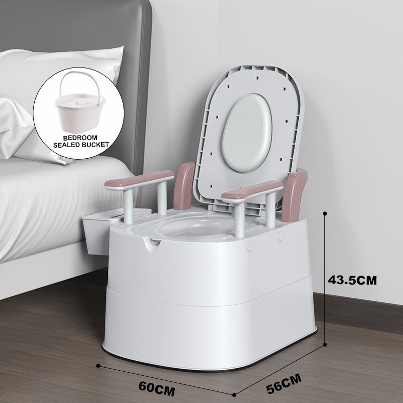 ♫Elderly toilet portable toilet seat pregnant women movable toilet☛ Lazada PH