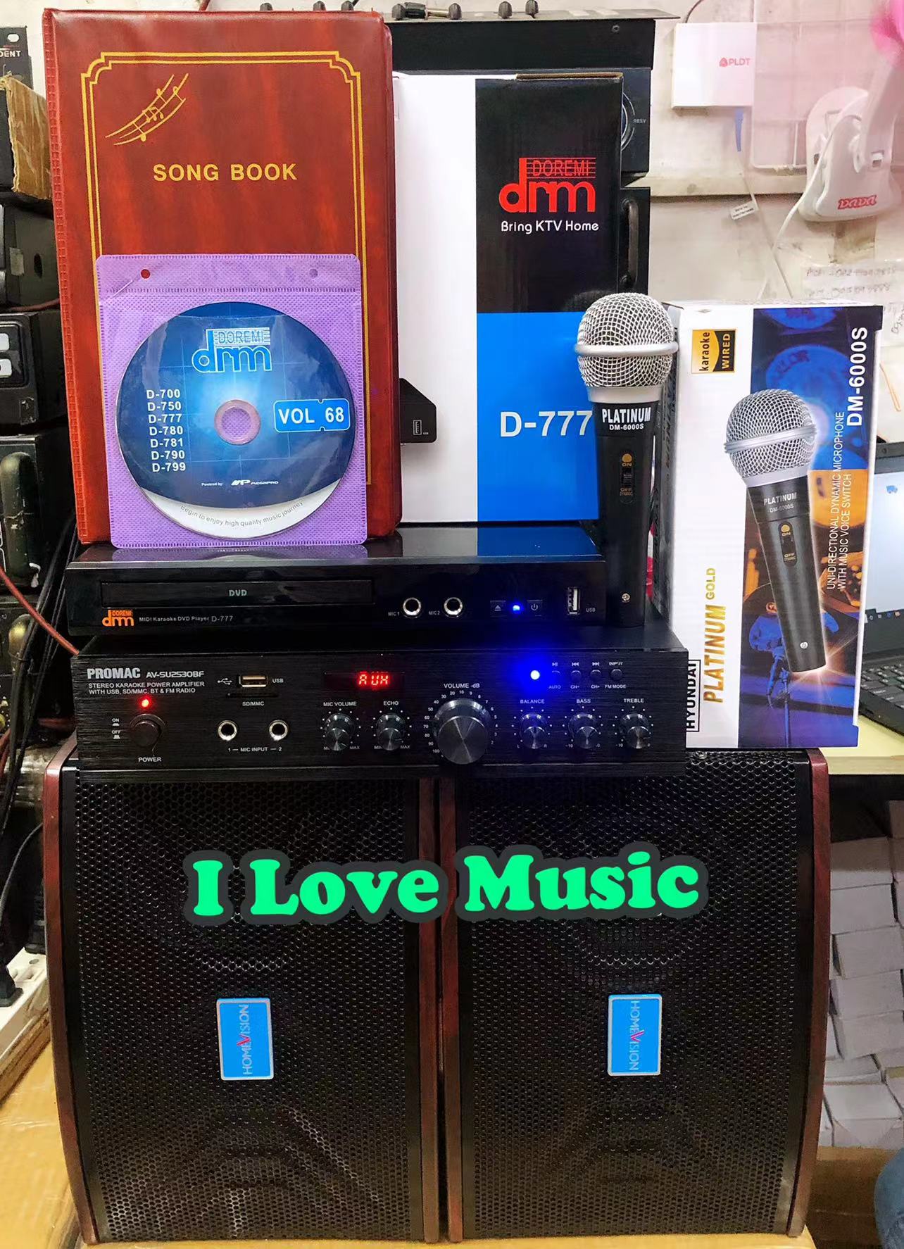 [Videoke Set]Promac AVSU2530BF and HVS660 Speaker and Amplifier