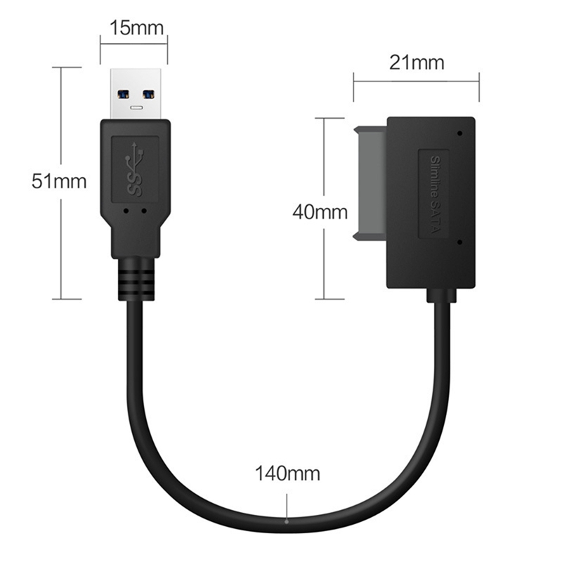 Notebook Optical Drive Cable Quick Data Transfer for Laptop Optical Drive CD/DVD ROM Slimline Drive