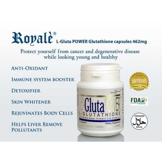 l glutathione royale Royale Glutathione Capsules Gluta Power 462mg Capsule Gluta Tablet  Whitening Energy Capsule - Lazada