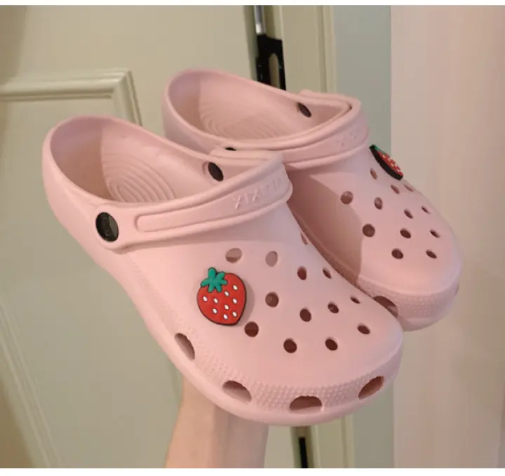 crocs strawberry clog
