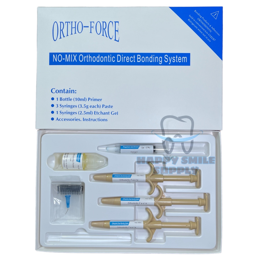 New Dental Orthodontic Brackets Glue Bonding Self Cure Adhesive Paste One Step Bonding Kit