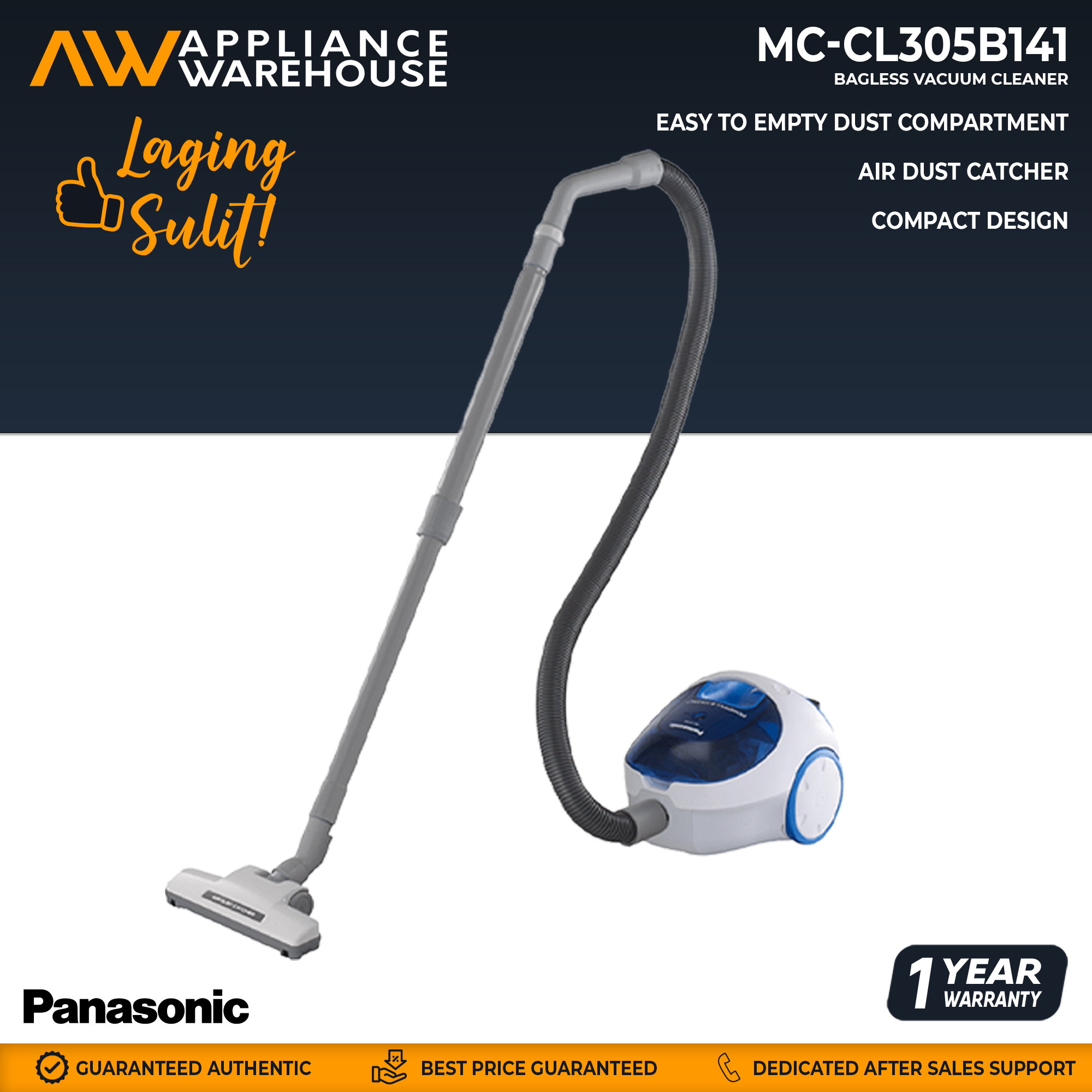 Panasonic Bagless Vacuum Cleaner MC 