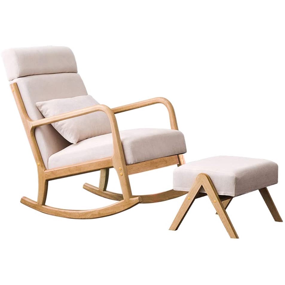 KRUZO CLUB Rocking Lounge Chair and Ottoman | Lazada PH