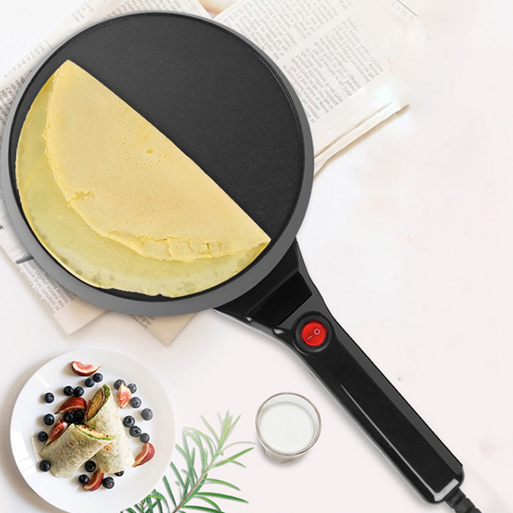 Multifunctional Portable Crepe Maker, Electric Griddle Non-Stick Crepe Pan,  Automatic Temperature Control for Crepes, Blintzes, Pancakes, Tortilla,  Gift Batter Pot  Egg Beater Lazada PH
