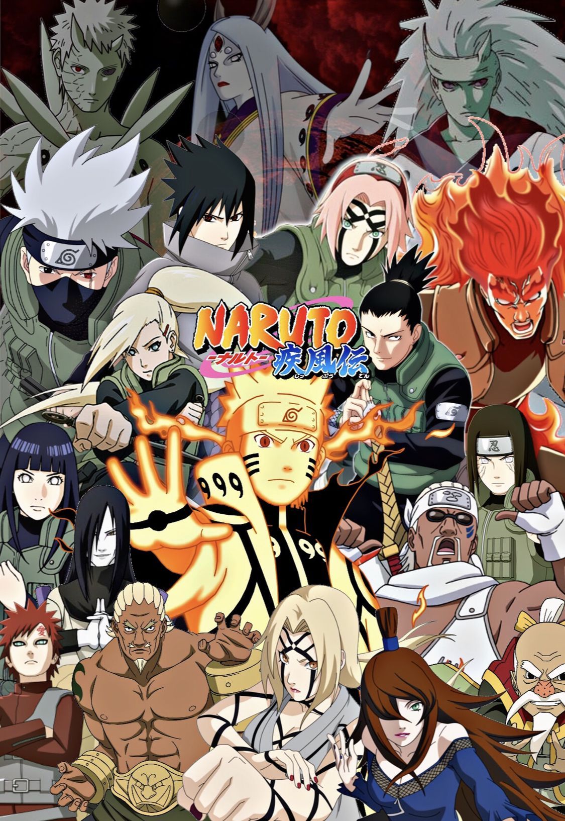 Mua Poster anime Naruto, Tranh kraft đại gia đình Naruto size Lớn 70.5*50cm  [KA002] | Tiki
