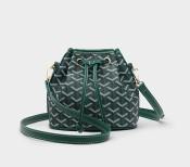 Colorful Goyard Diagonal Bucket Bag in PU Leather by Good Look