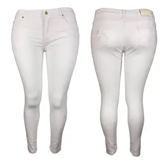white pants womens plus size