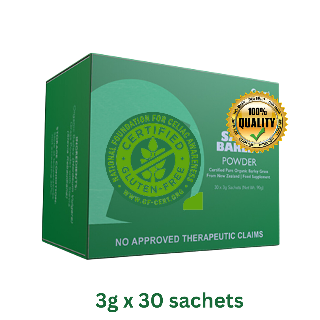 BARLEY POWDERED JUICE in sachets for immunity Protection against virus