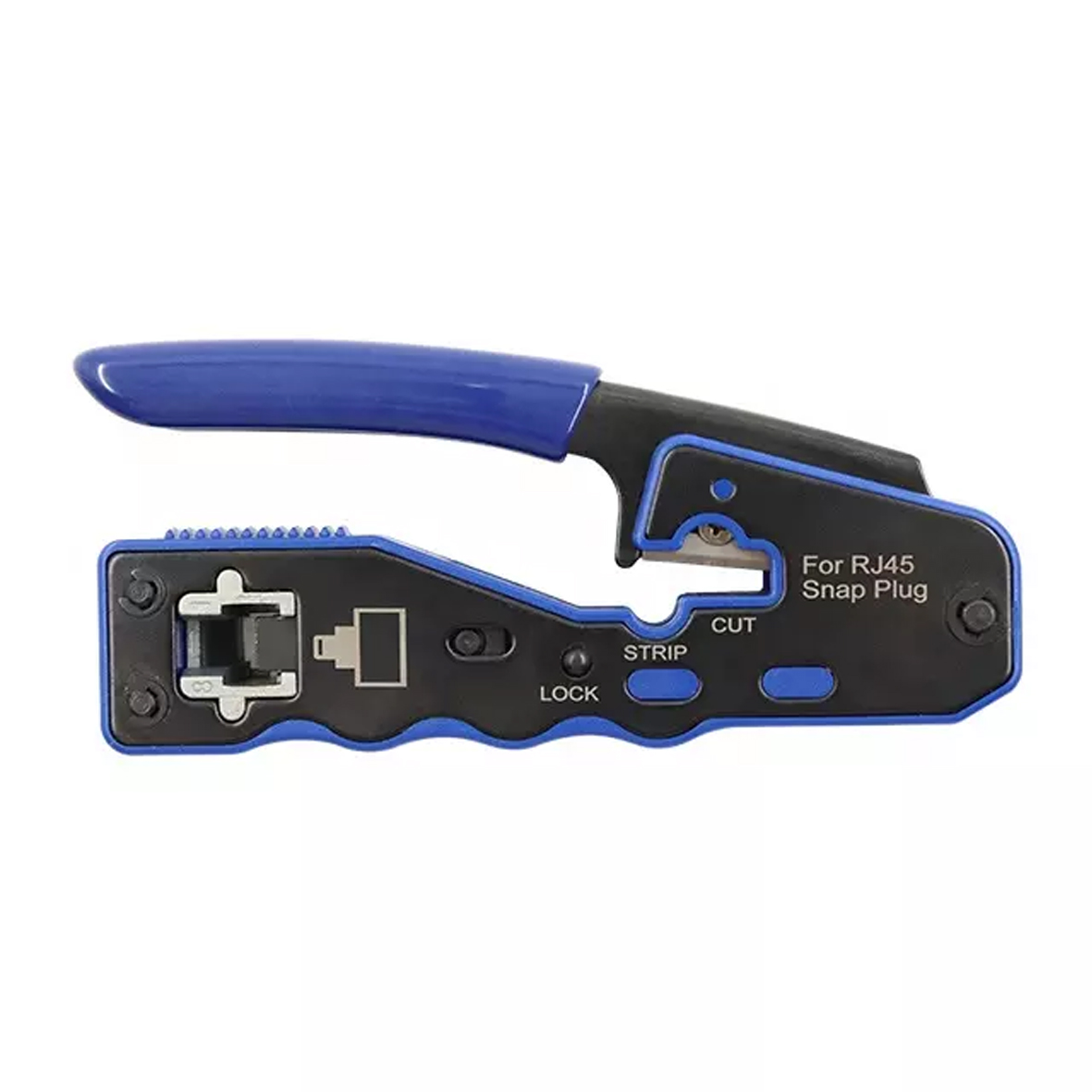 Rj45 Rj11 Pass Through Crimper Tool Crimping Tool For Cat7 Cat6a Cat6 