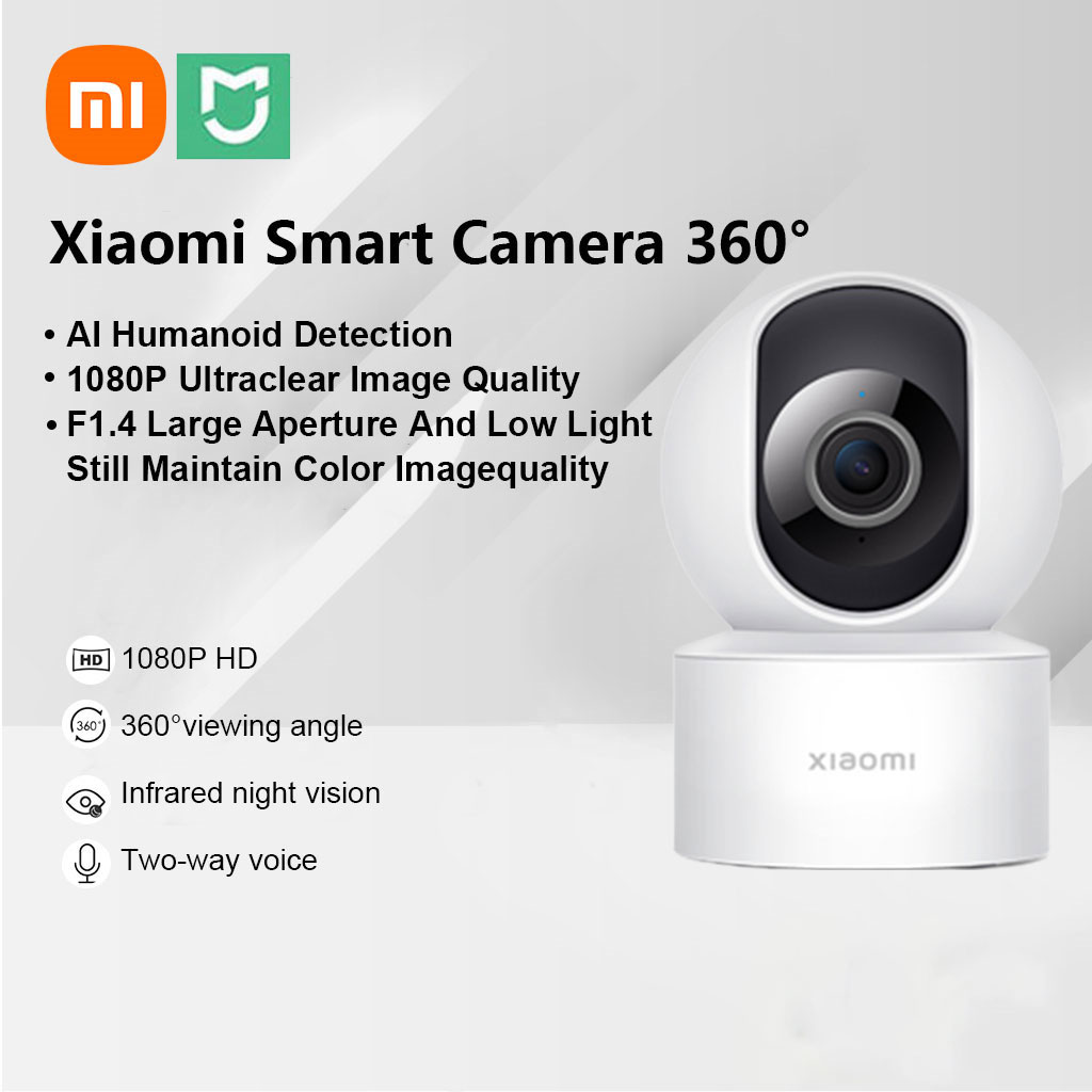 New Global Version Xiaomi Smart Camera C300 Alexa CCTV 2K F1.4 Large  Aperture Full Colour In Low-Light Two-Way Voice Mi Home App