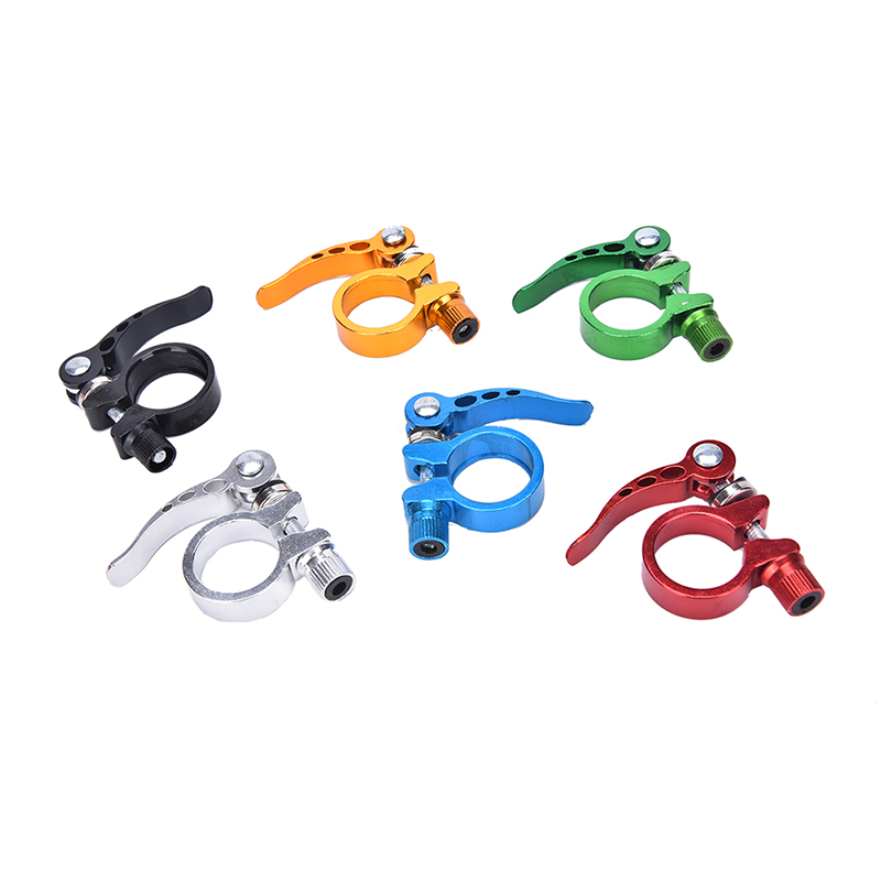 Alloy Cycling Bike Quick Release Seat Post Bolt Binder Clamp 28.6/31