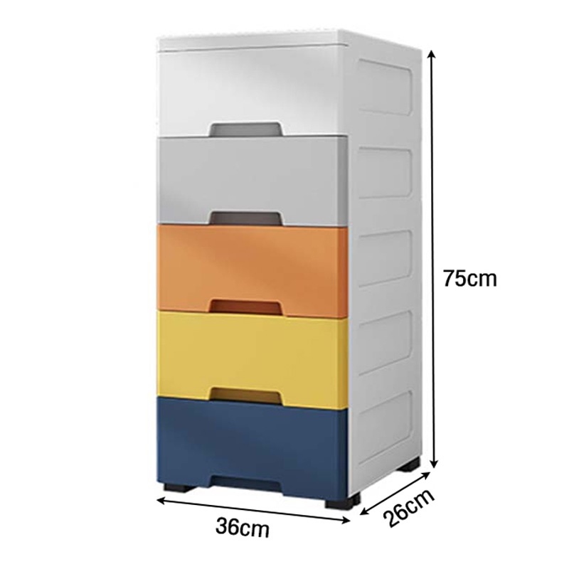 5 Layer Moving Rack Kitchen Storage Shelf Kitchen Organizer Room