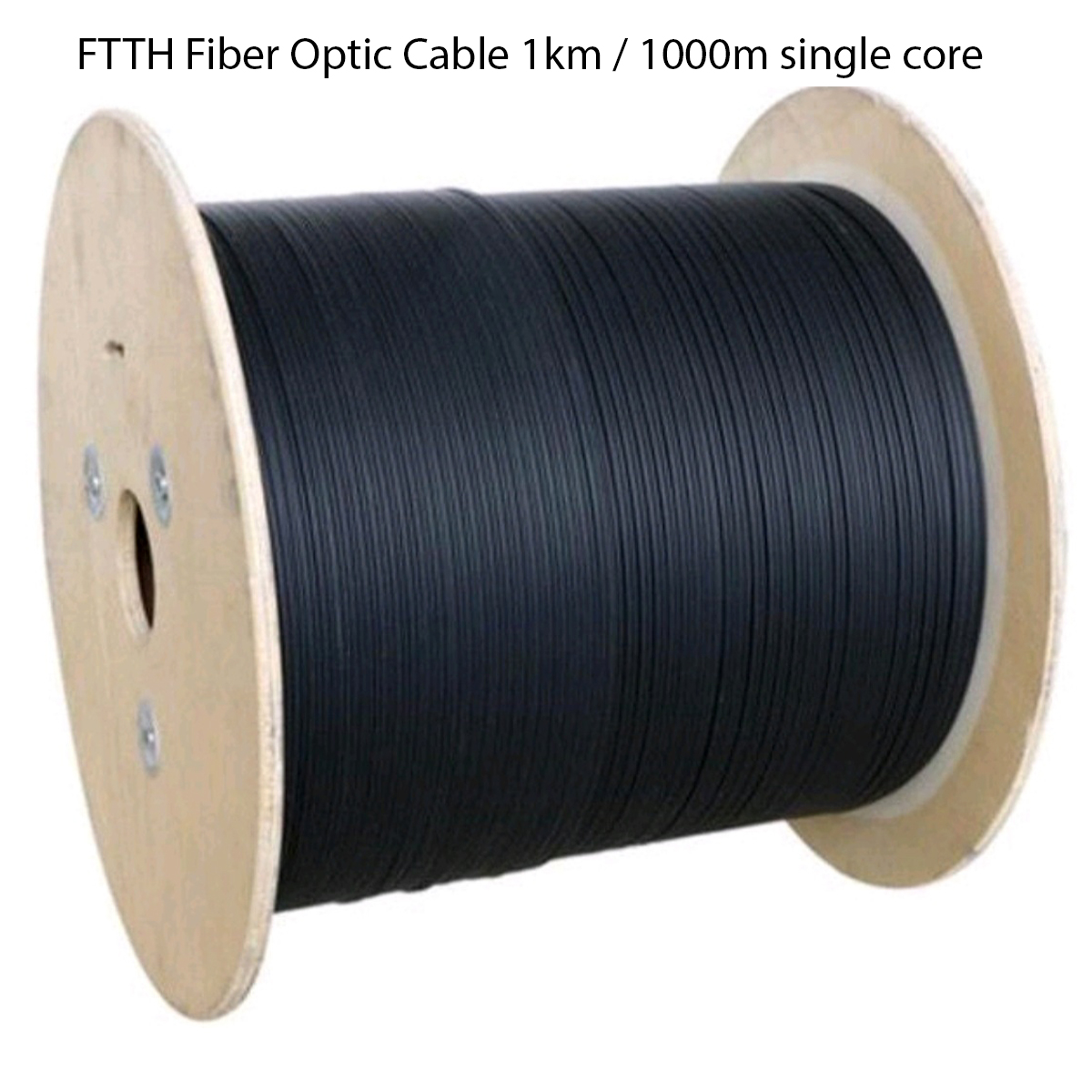 FTTH Fiber Optic Cable 1km / 1000m single core no Telco Brand w/ meter ...