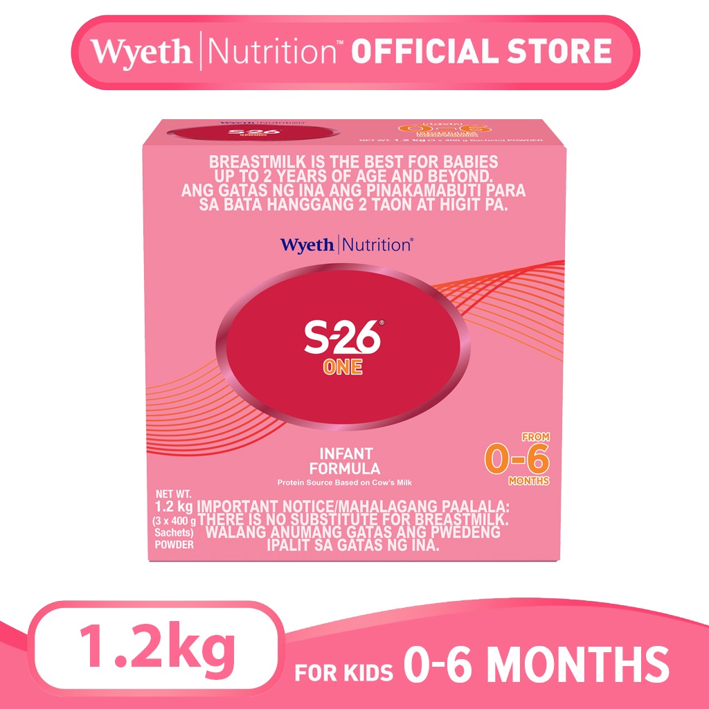 Wyeth® S-26® ONE Infant Formula for 0-6 Months Bag in Box x