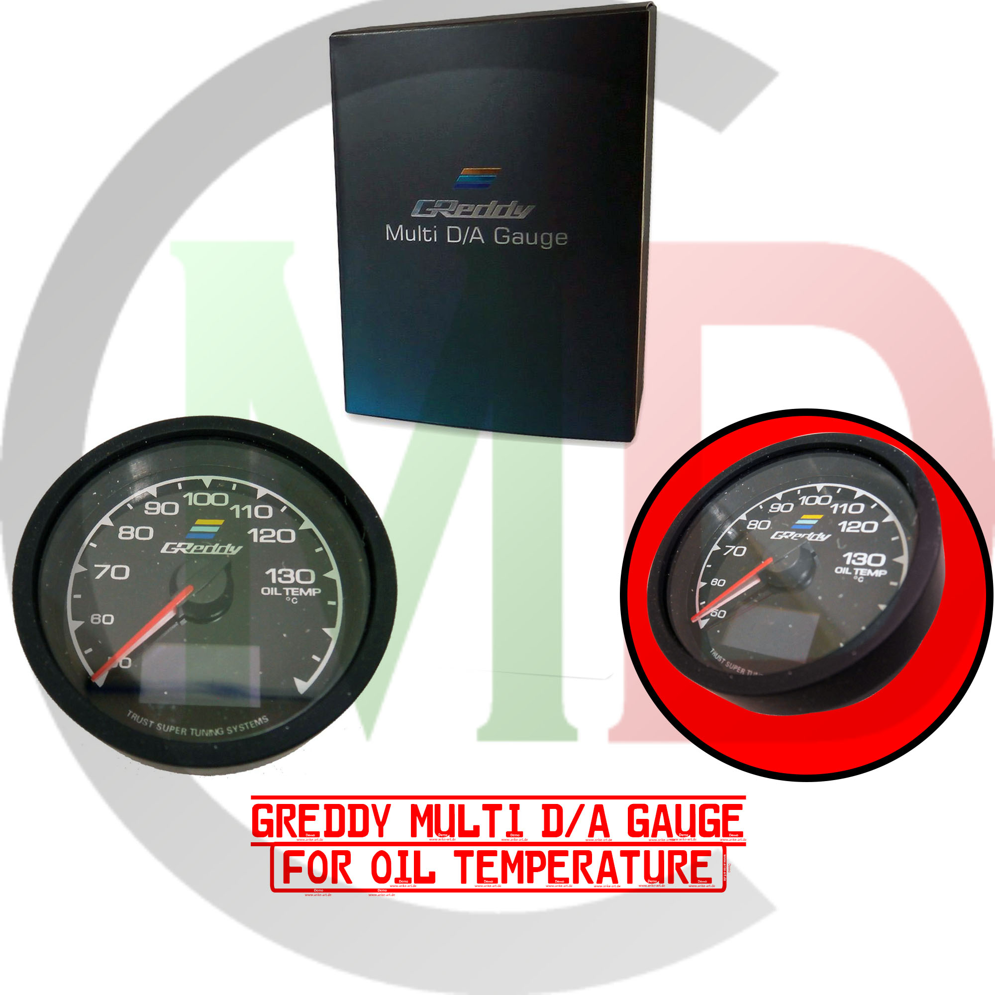 Greddy Multi D/A Gauge for Oil Temperature (with LCD Display) Lazada PH