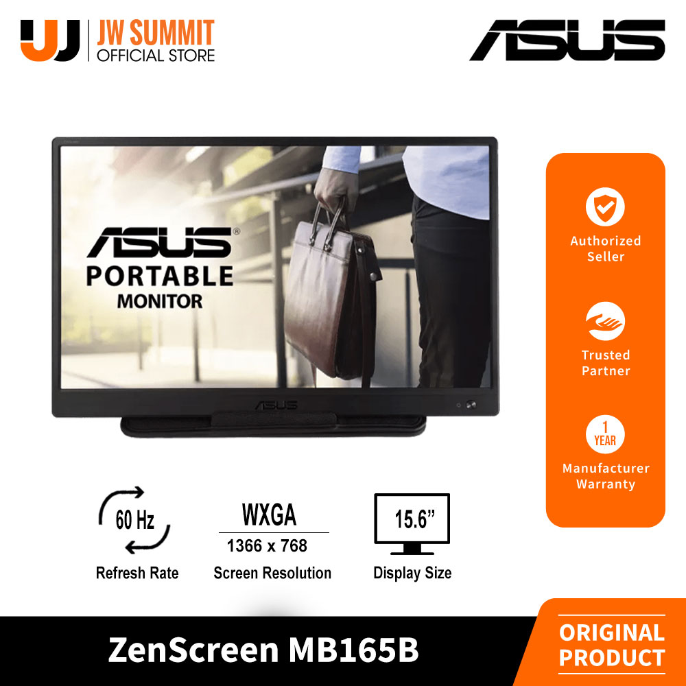 Asus ZenScreen MB165B 15 6 WXGA 1366x768 10ms 60Hz Anti Glare USB Asus ZenScreen MB165B 15 6 WXGA 1366x768 10ms 60Hz Anti Glare USB