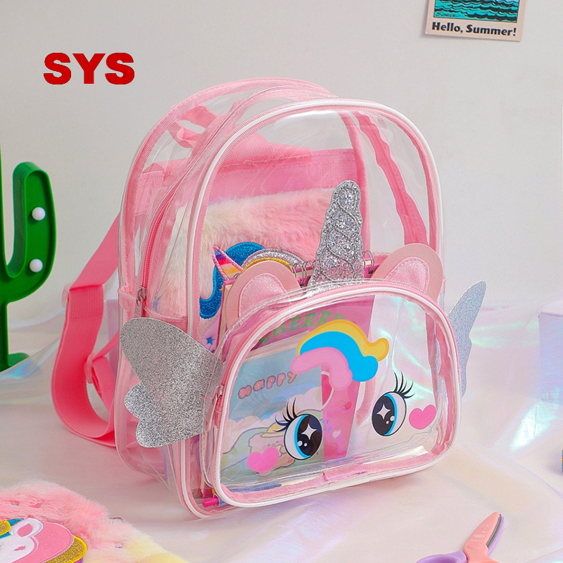SYS Unicorn School Bag Kids Large Capacity Backpack Bag Girl Primary