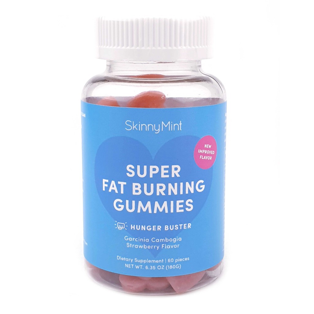 SkinnyMint Super Fat Burning Gummies, 60 pieces Gummies (One bottle of