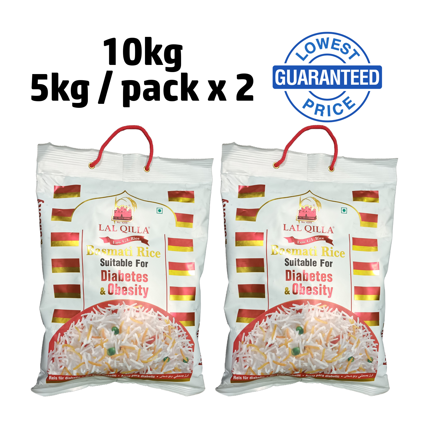 10KG Lal Qilla Basmati Rice (low Glycemic Index) Lazada PH