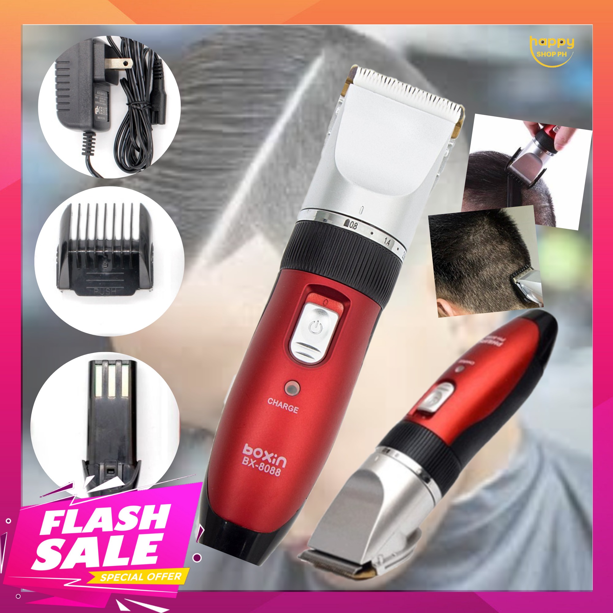 cordless rechargeable hair clippers