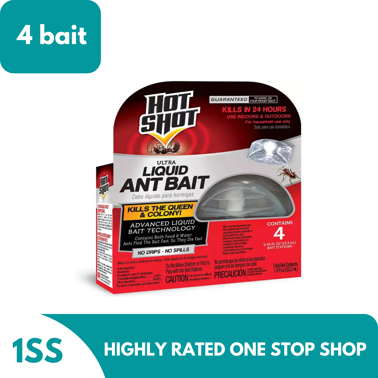Hot Shot Ultra 4-Count Ant Bait Station