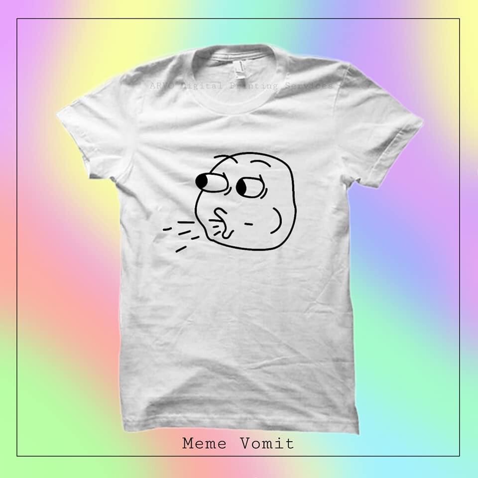 ARVO - Meme Tee Shirt/MEME Vomit WHITE | Lazada PH