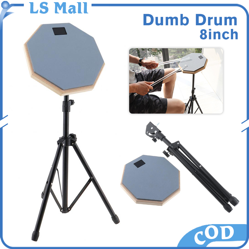 Foldable Drum Stand Holder 8 Inch Dumb Tripod W/ Storage Bag For Dumb Drum