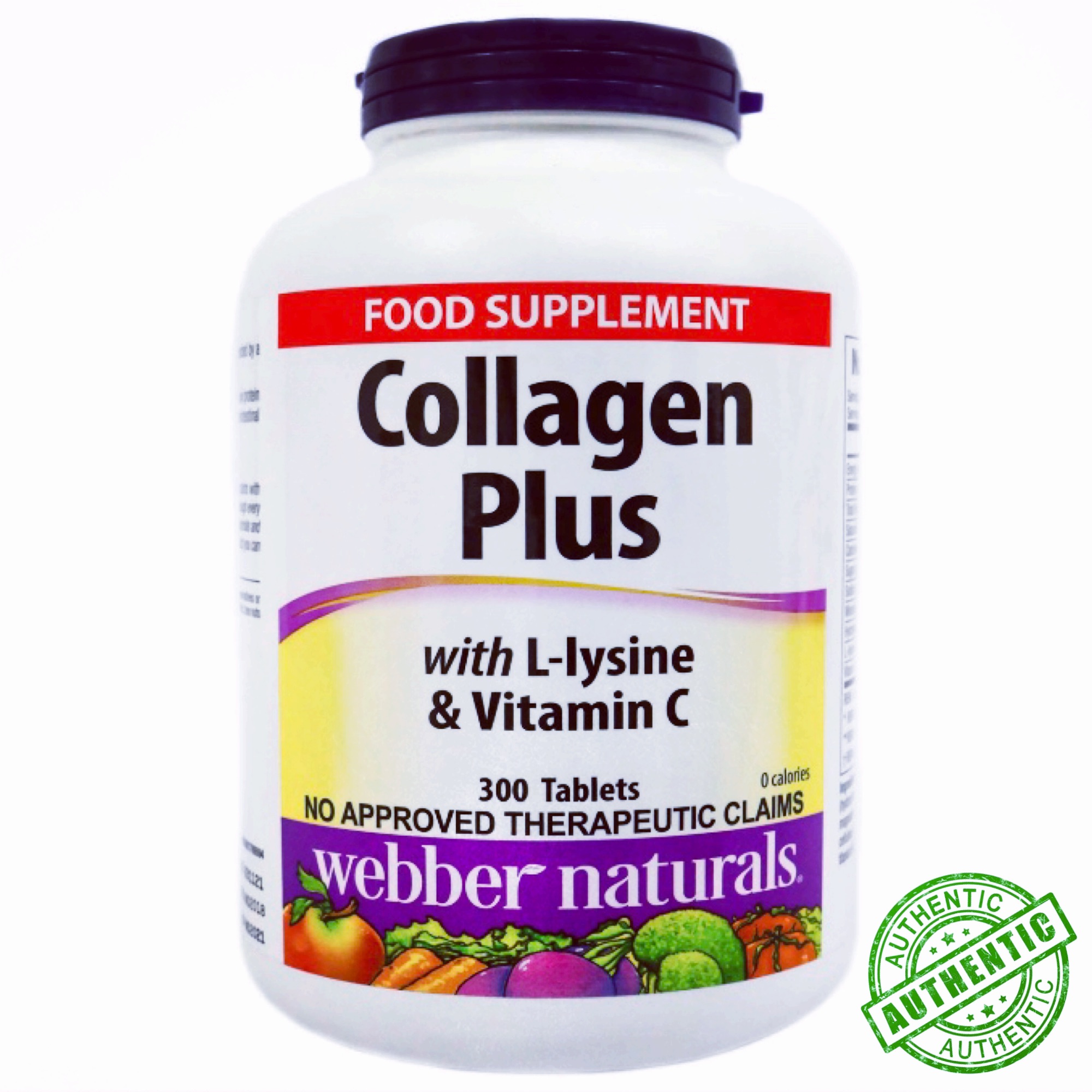 ber Naturals Collagen Plus with L Lysine and Vitamin C (300 Tablets