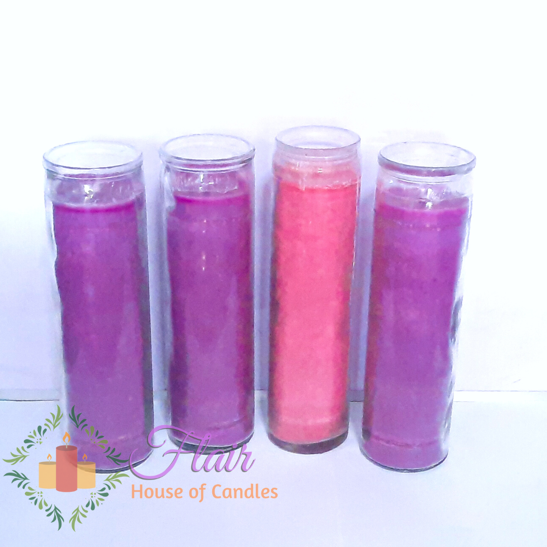Flair Advent Candle Altar Prayer Candle Smokeless Long Glass Candle