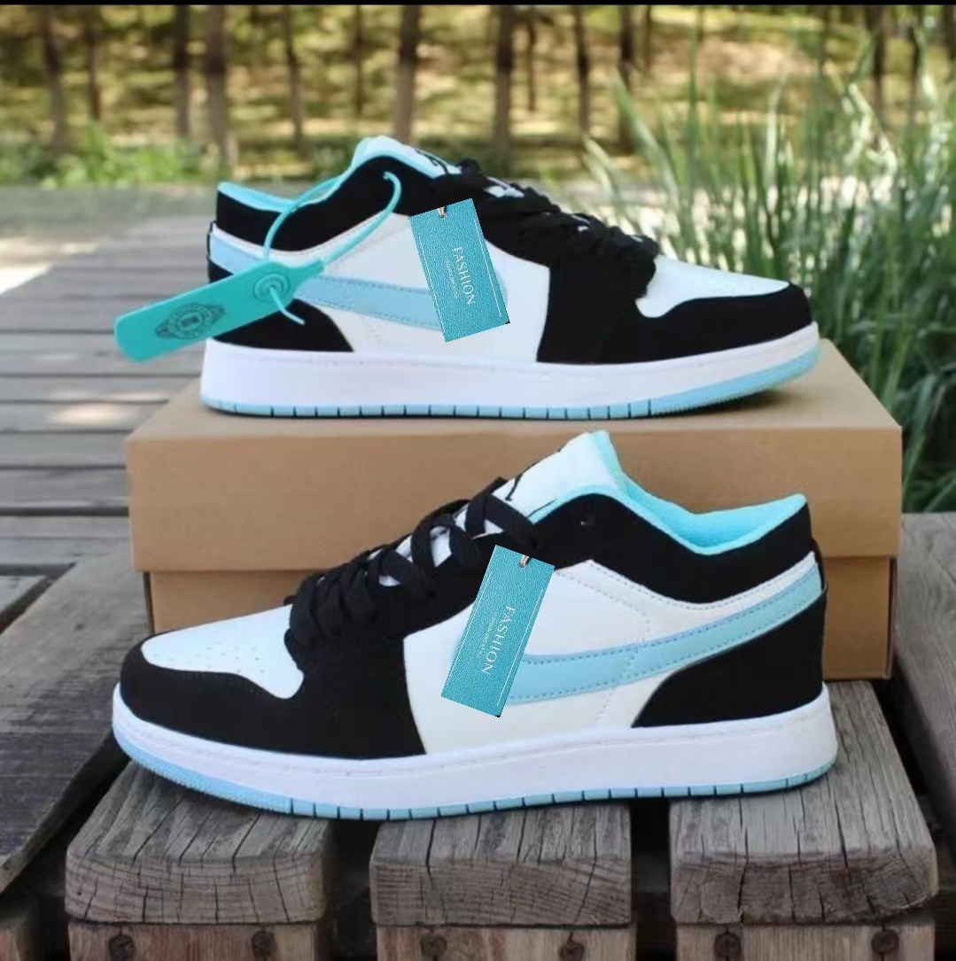 jordan 1 black and white low cut