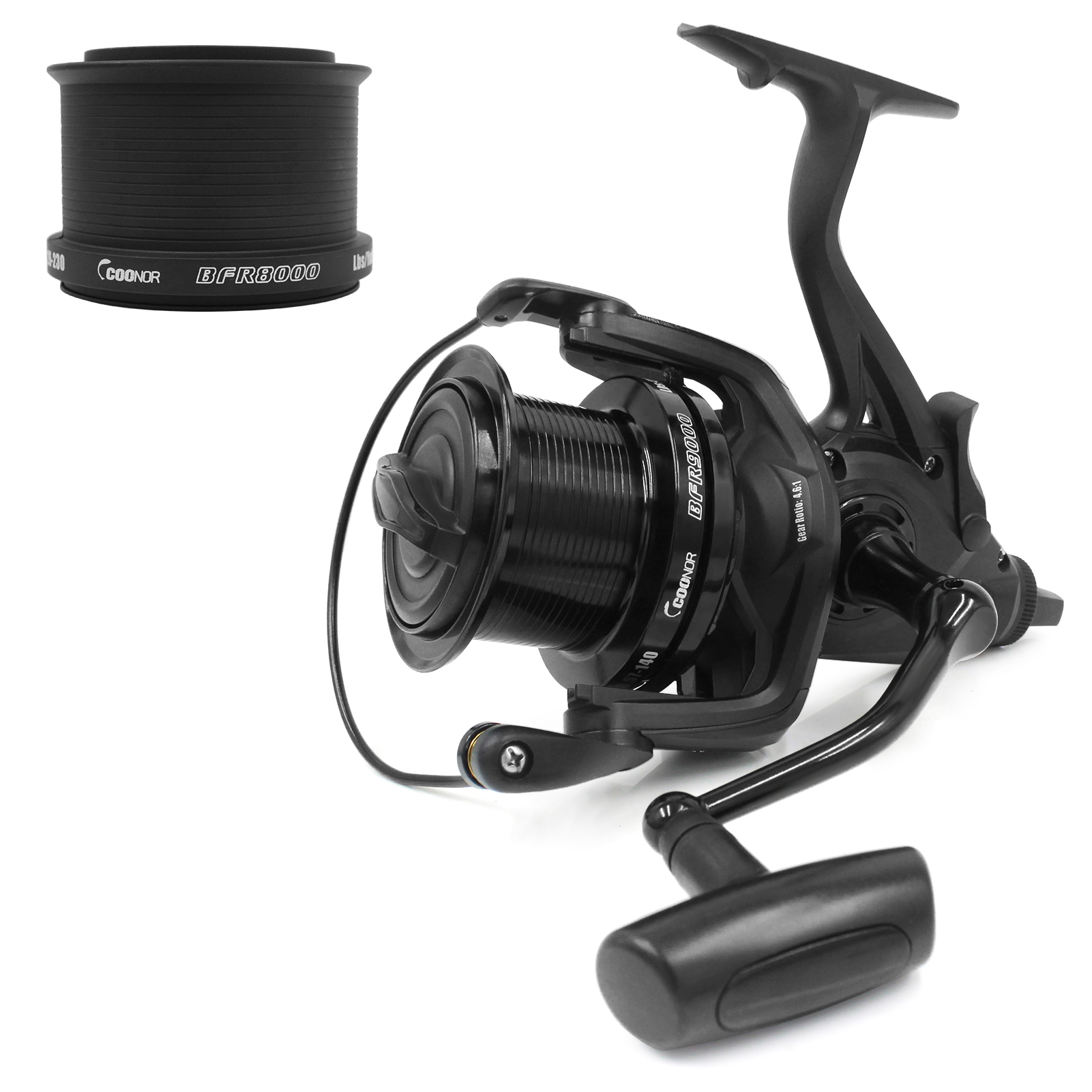 4.6 1 Speed Ratio Fishing Reel with Dual Brake System 6+1BB Smooth