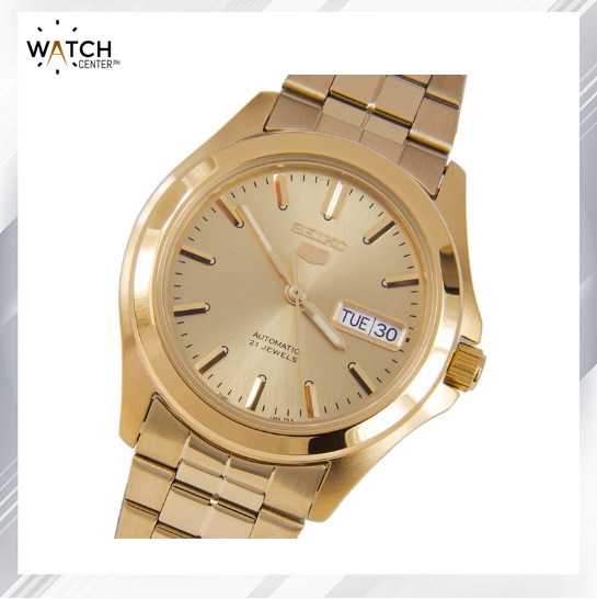 Seiko 5 SNKK98K1 Gold Bracelet Gold Dial Automatic Men's Watch SNKK98 |  Lazada PH