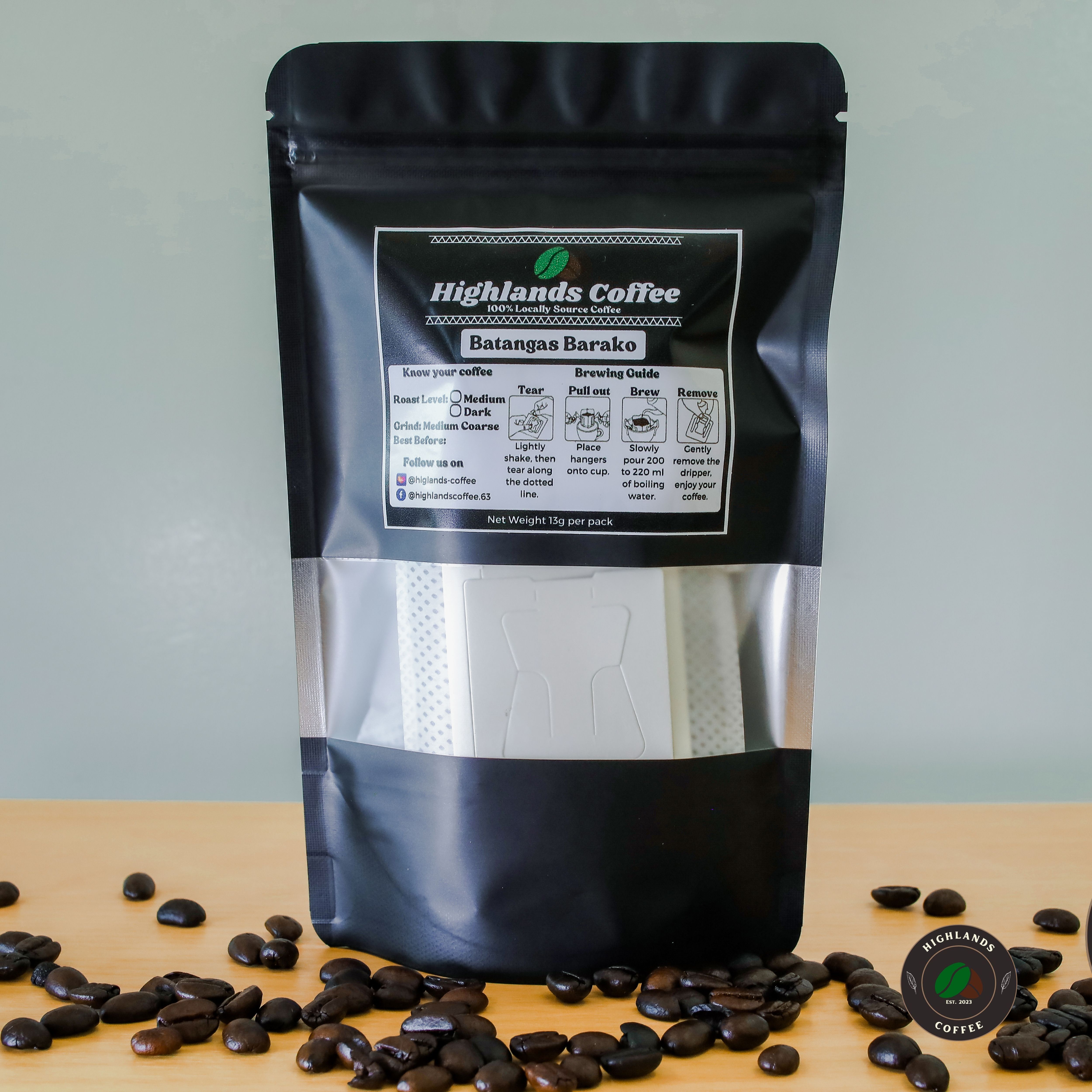 Highlands Dripper Highlands Coffee - 5 pcs Premium Drip Coffee | Lazada PH