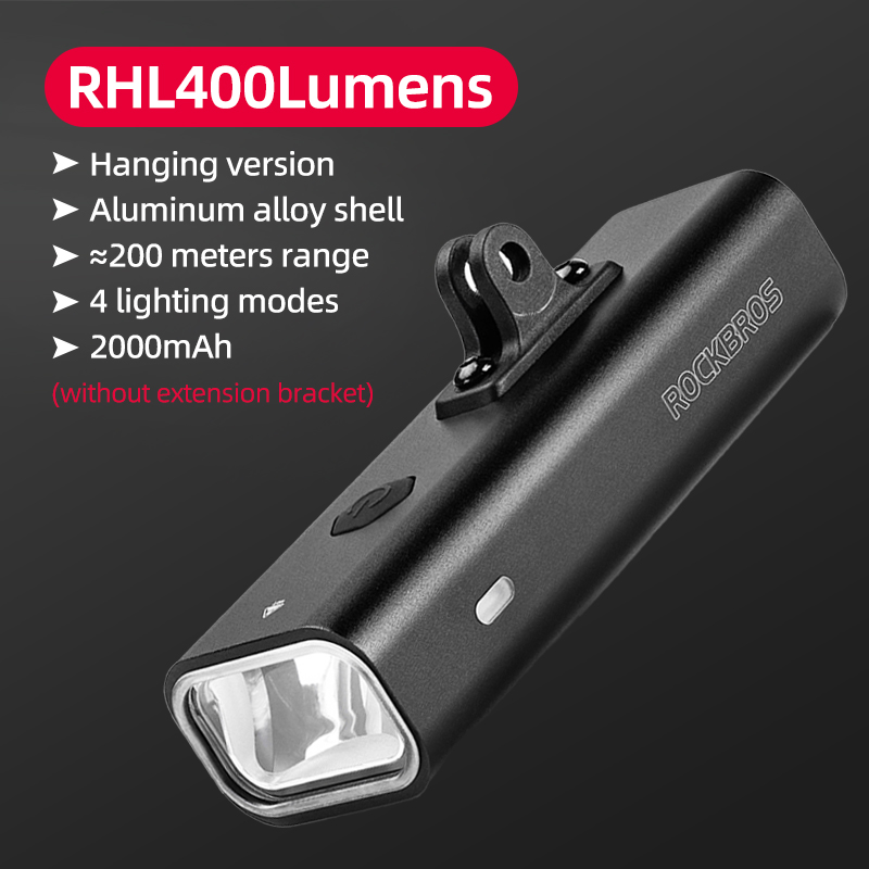 thumbnail image 2 of ROCKBROS Super Bright USB-C Rechargeable Bike Headlight – MTB Flashlight (Detachable, Water Resistant) 2 of 6