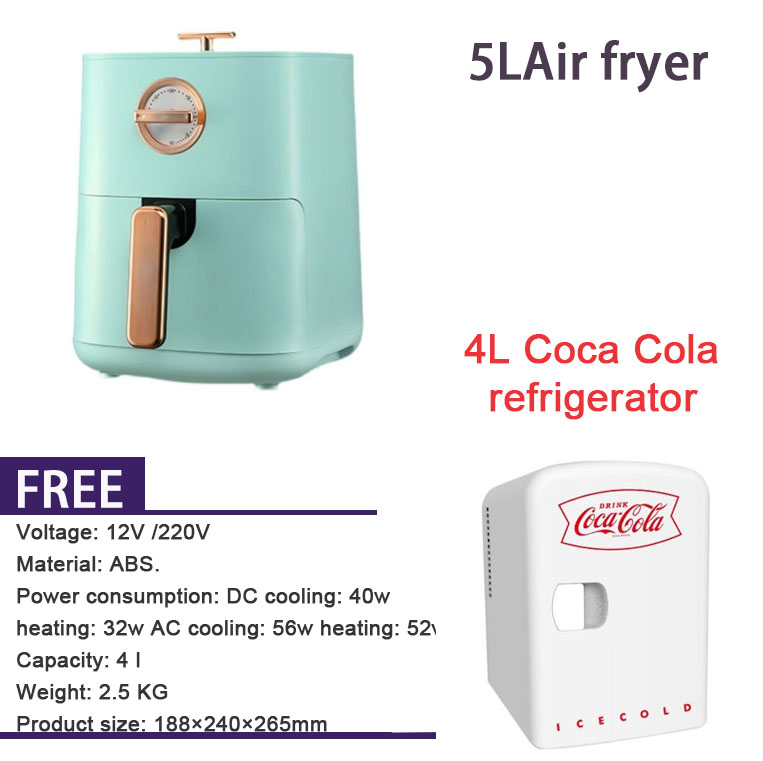 Free with a airfryer CocaCola Small refrigerator Mini refrigerator
