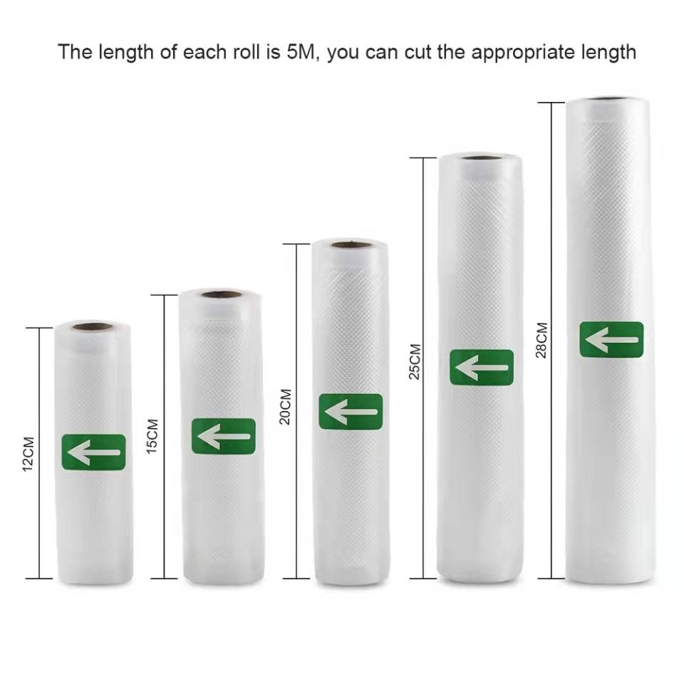 5 Meters/Roll Textured Vacuum Food Grade Vacuum Packaging Fresh Sealer