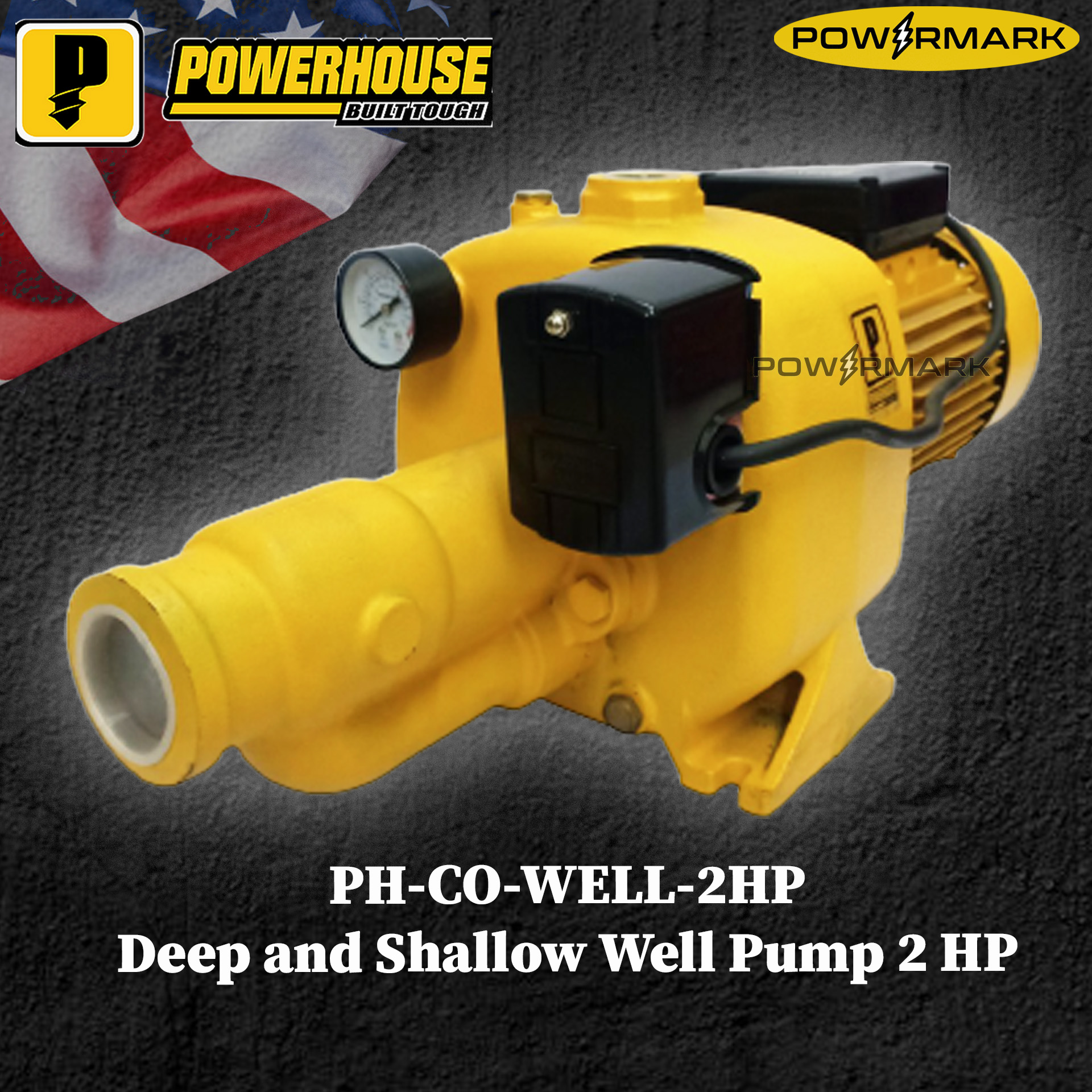 POWERHOUSE PHCOWELL2HP Deep And Shallow Well Pump 2HP [POWERMARK