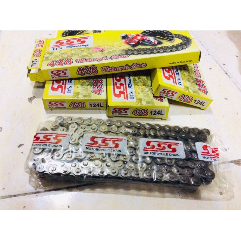 New 2023 SSS RACING motorcycle chain GOLD 415/420/428/428H Lazada PH