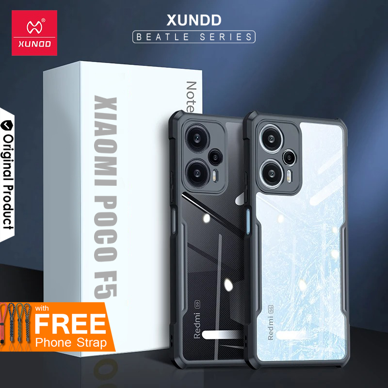 Xundd [Original] Beatle Clear Hybrid Shock Proof Armor Case for Xiaomi Poco  F5