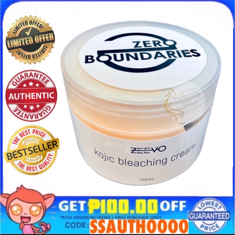 AUTHENTIC ZEEVO Zero Boundaries Kojic Bleaching Cream 100ml Lazada PH