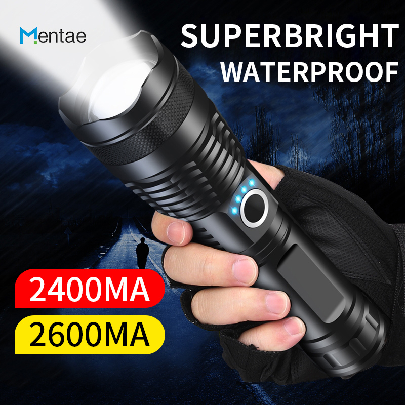 Super Bright Flashlight Rechargeable Camping Flashlight LED Waterproof
