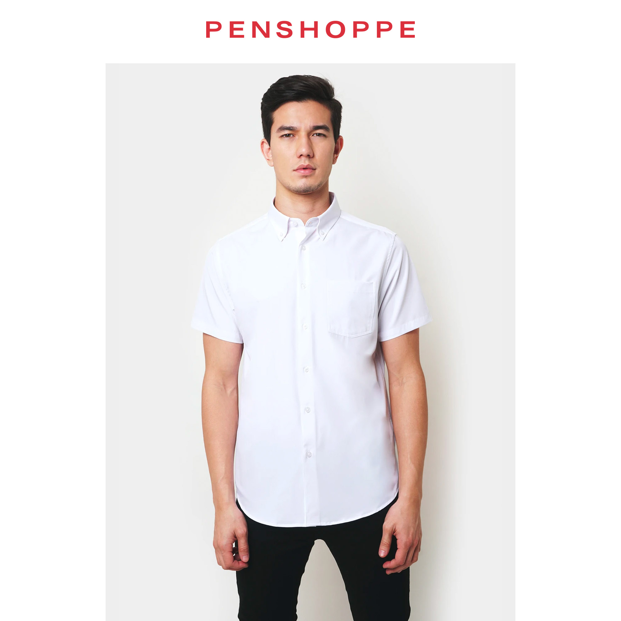 Penshoppe Easy Iron Short Sleeve Shirt 
